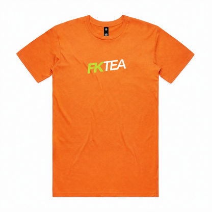 FKTea Slant Logo Orange mockup