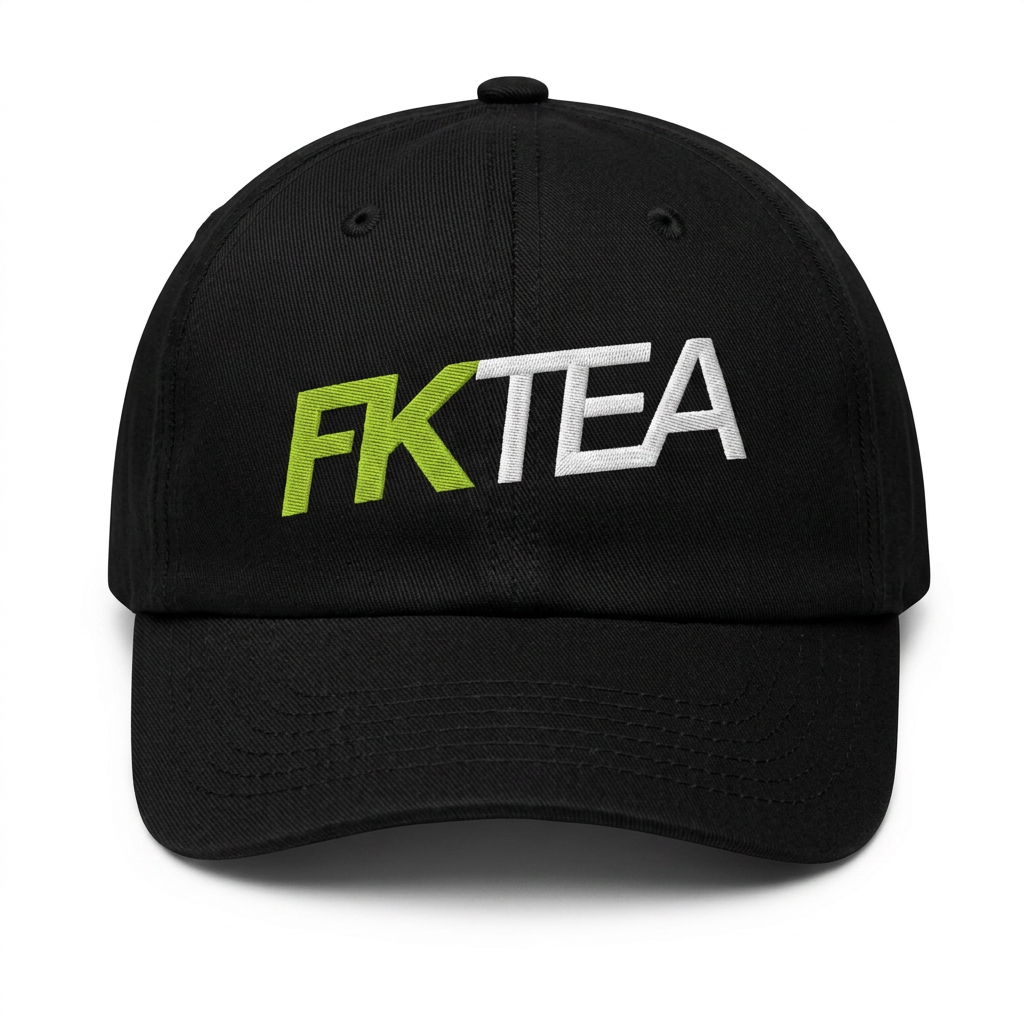 FKTea Cool Dad hat in Black
