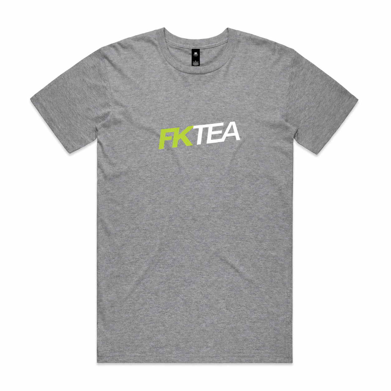 FKTea Slant Logo Athletic Heather mockup